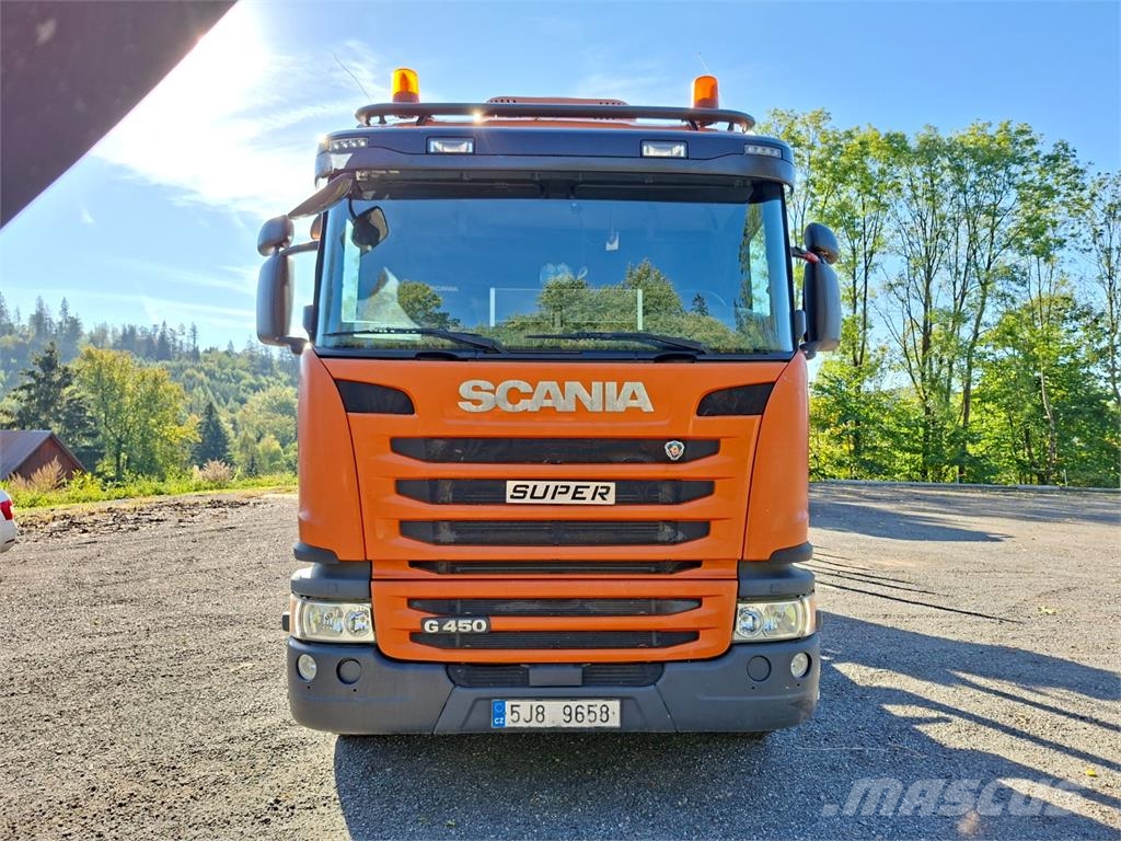 Scania G450 6X4 + PALFINGER M12Z105 +  DOLL A3K-9L500-6 Chassis met cabine