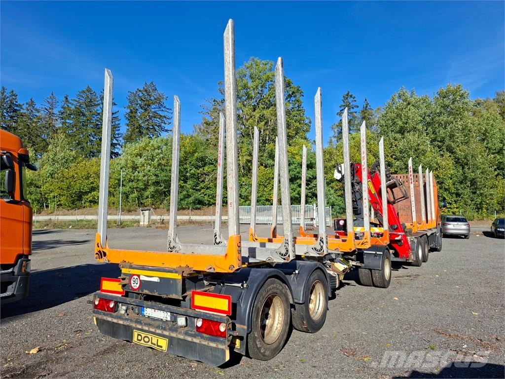 Scania G450 6X4 + PALFINGER M12Z105 +  DOLL A3K-9L500-6 Chassis met cabine