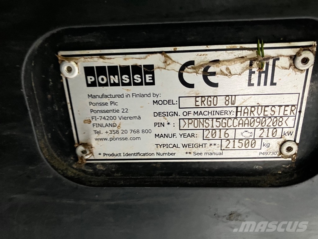 Ponsse ERGO 8W C5 H7 收割机