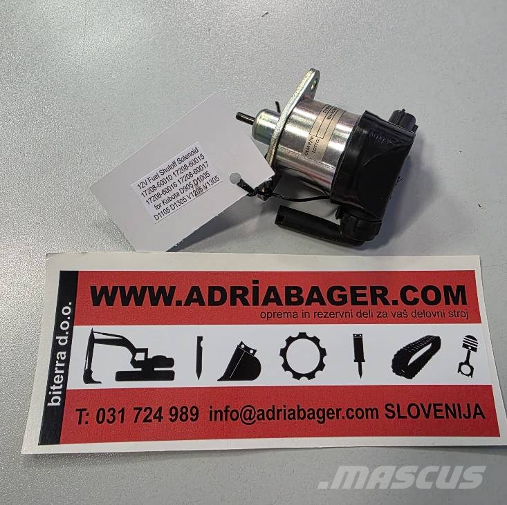 Kubota Fuel Shutoff Solenoid 12V 17208-60010 Rupsgraafmachines