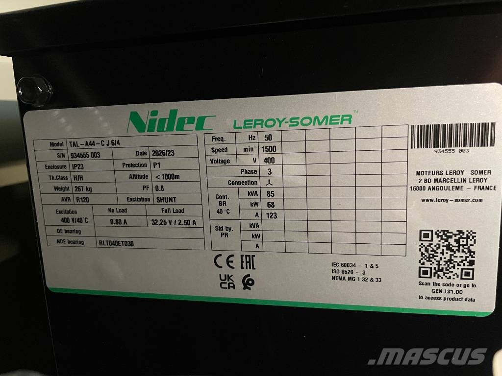 Cummins 4BTA3.9-G11 - 88 kVA Generator - DPX-19834 Dízel áramfejlesztők