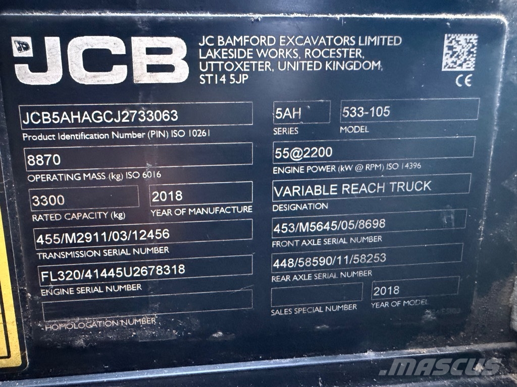 JCB 533-105 Teleskoplæssere