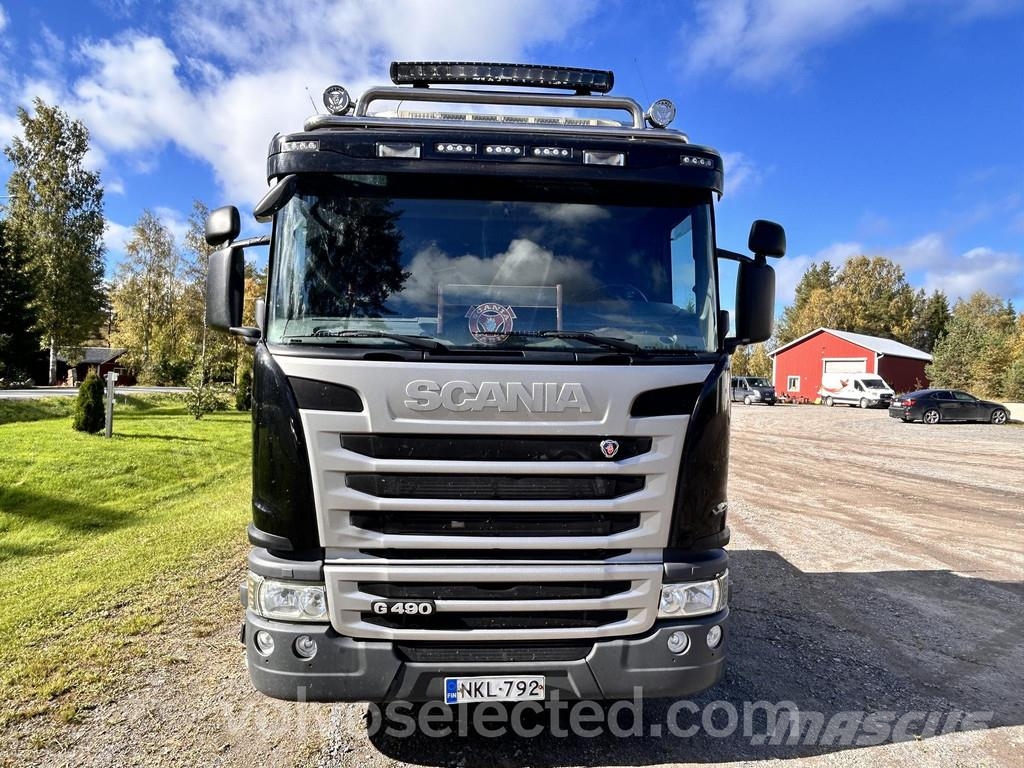 Scania G-serie 490 Euro 6 10x4 koneenkuljetusauto 2016 Anders