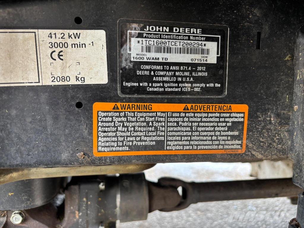 John Deere 1600 Turbo Series II, 1443 Hours! Χορτοκοπτικά με καθιστό χειριστή