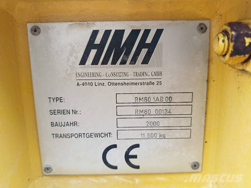 Rubble Master RM 60 crusher vergruizer roterend rotor haakarm Mobile crushers