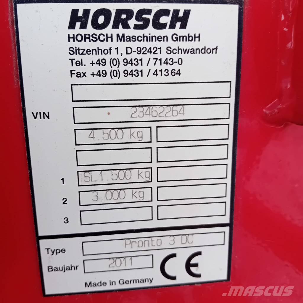 Horsch Pronto 3 DC 多功能条播机