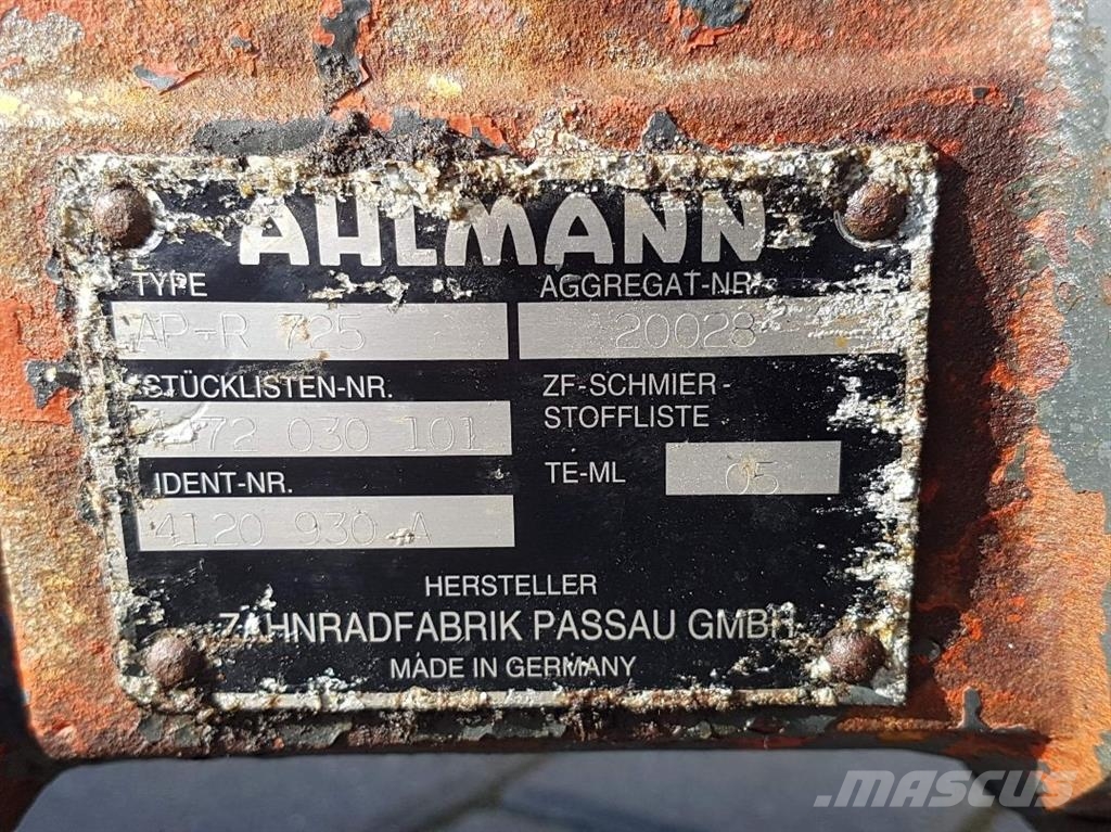 Ahlmann AL75-4120930A-ZF AP-R725-Axle/Achse/As محور العجلة