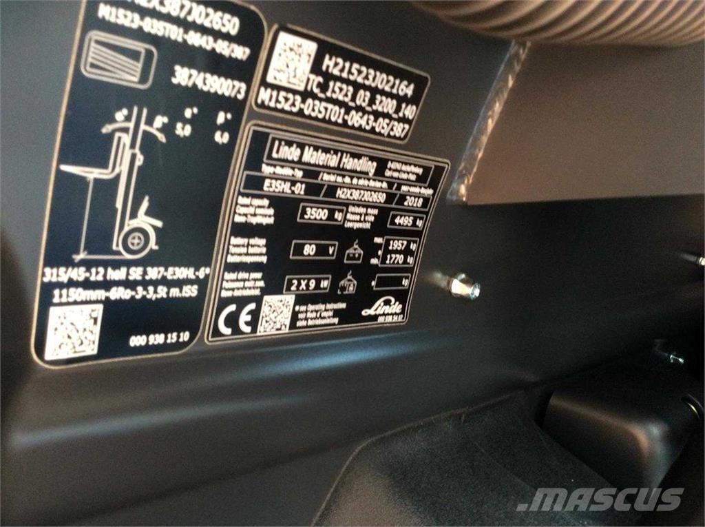 Linde E35HL Elektritõstukid