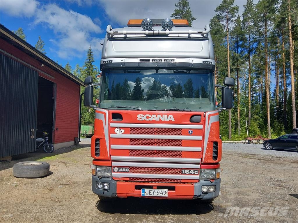 Scania R164G 6x4 Camiones de volteo para virutas de madera