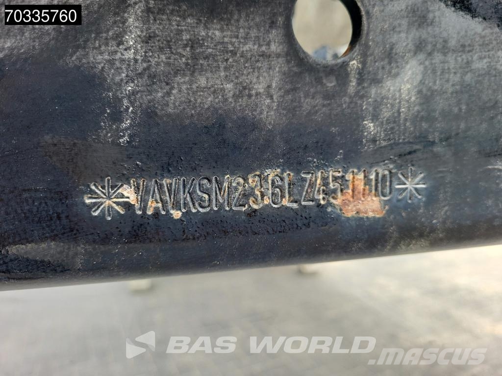Schwarzmüller SM 2 axles ISO Lift Axle BPW 27m3 Semi-remorca Basculanta