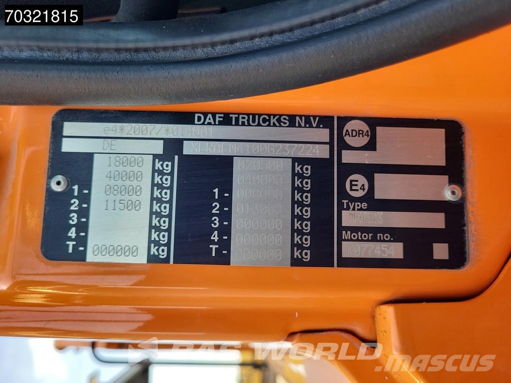 DAF CF 340 4X2 NL-Truck Meiller AK12MTG skiploader Aut Komunalni kamioni