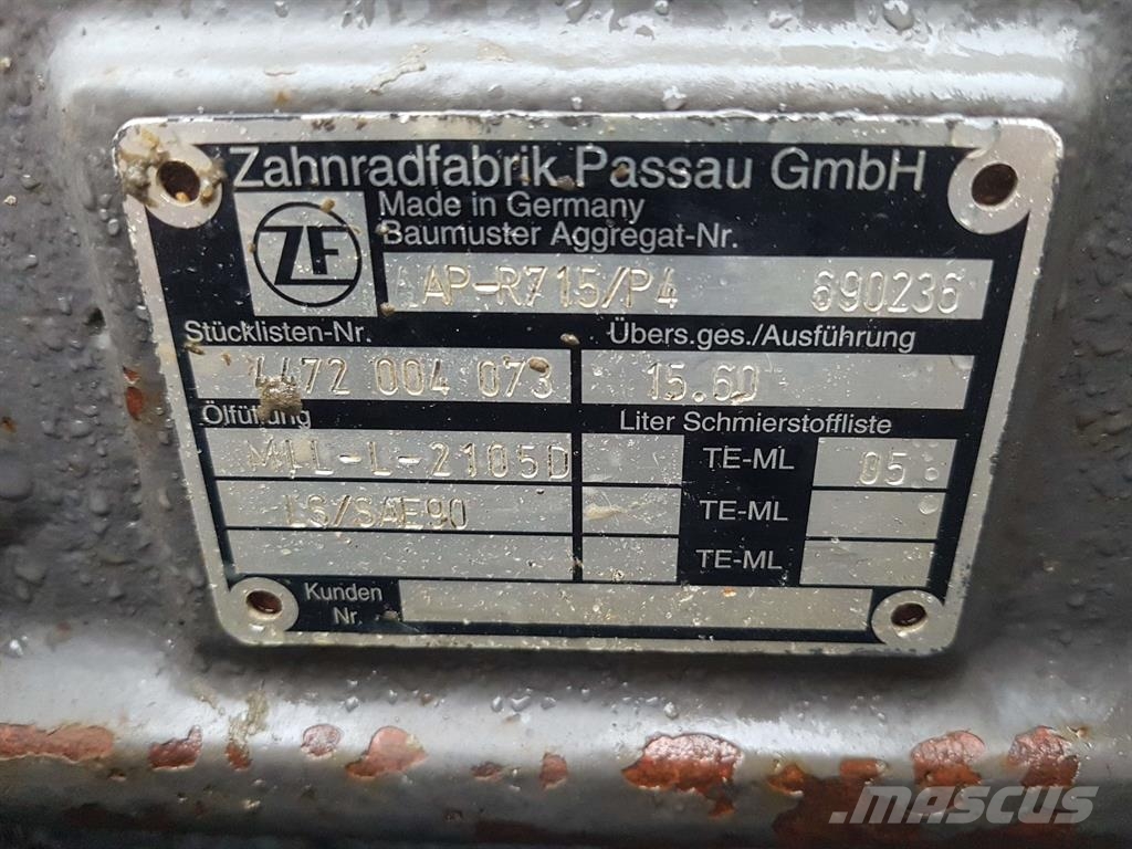 Volvo L25B-ZF AP-R715/P4-4472004073-Axle/Achse/As Assen