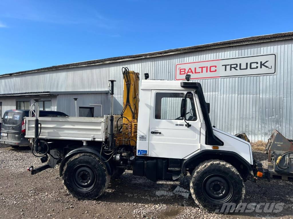 Mercedes-Benz UNIMOG U90, 3-SIDE TIPPER + CRANE Φορτηγά Ανατροπή