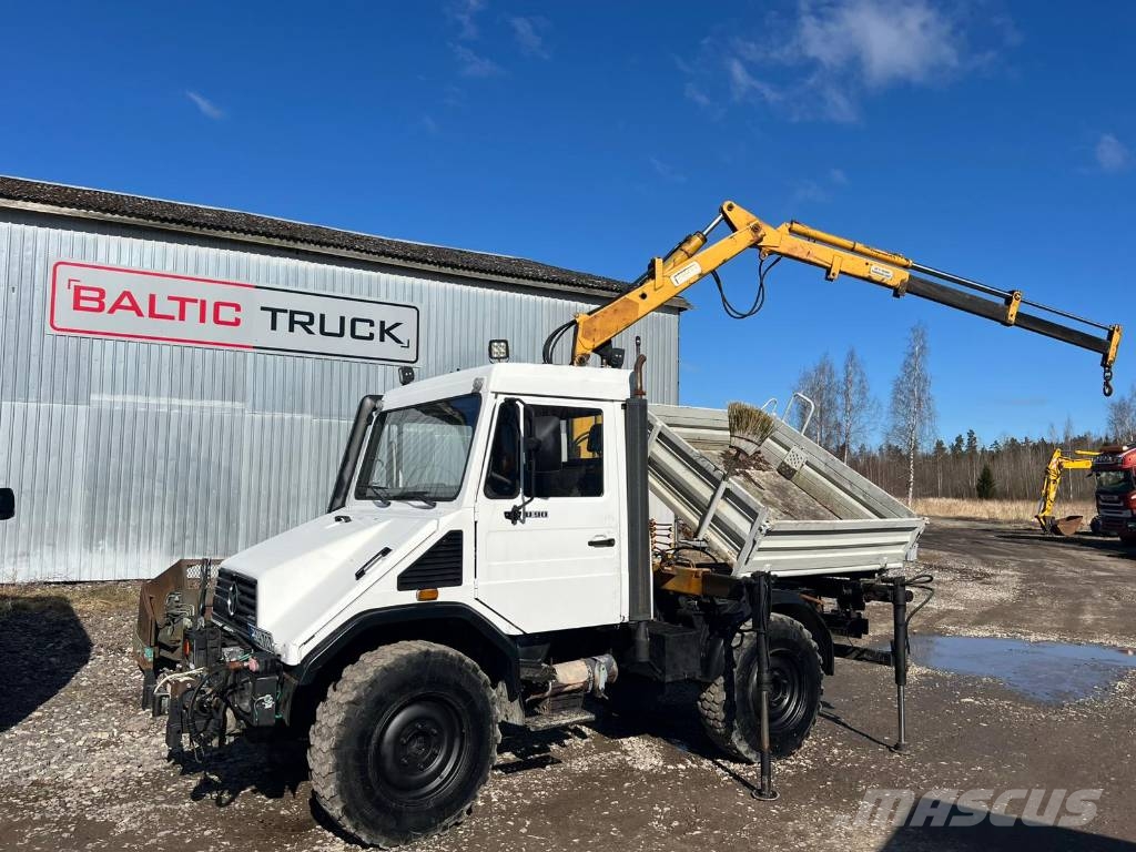 Mercedes-Benz UNIMOG U90, 3-SIDE TIPPER + CRANE Φορτηγά Ανατροπή