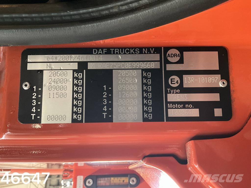 DAF FA 75 CF 360 VDP 8m³ kolkenzuiger Just 109.822 km! Saug- und Druckwagen