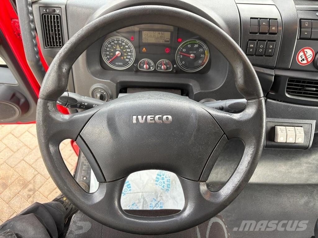 Iveco EUROCARGO 90E18 + EURO 5 + LOW KM + 3 SEATS شاحنات بغطاء جانبي