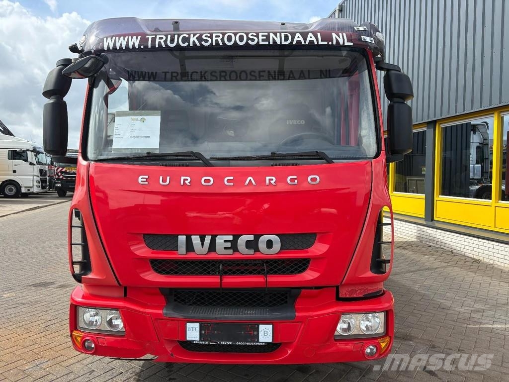 Iveco EUROCARGO 90E18 + EURO 5 + LOW KM + 3 SEATS شاحنات بغطاء جانبي
