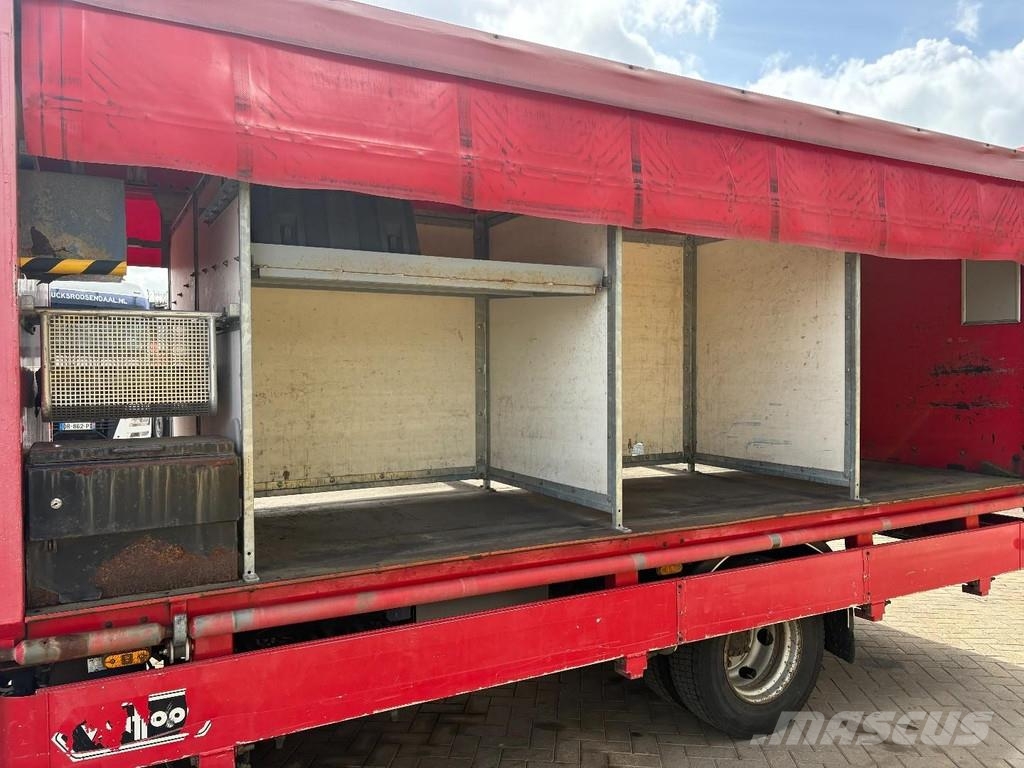 Iveco EUROCARGO 90E18 + EURO 5 + LOW KM + 3 SEATS شاحنات بغطاء جانبي