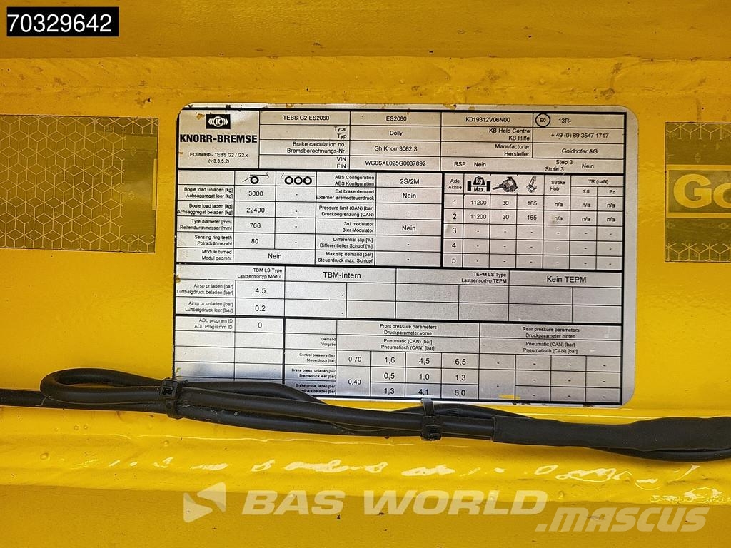 Goldhofer STZ-VL4-52/80A 4+2 79t Extendable Dolly Diepladers