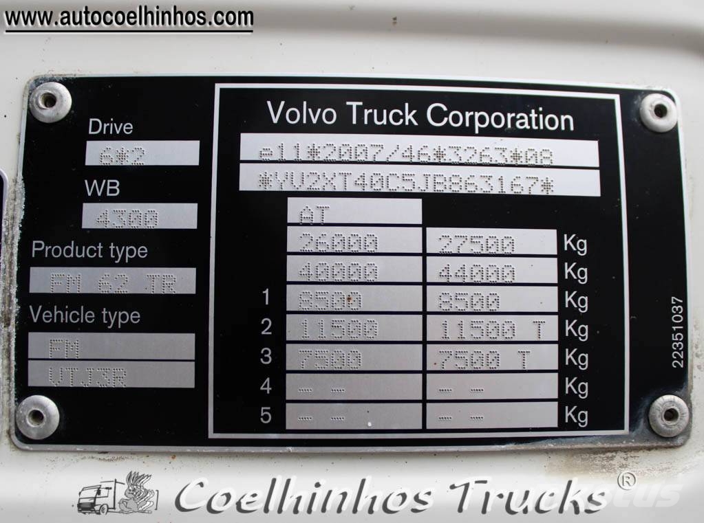 Volvo FM 500  Retarder Camiones con chasís y cabina