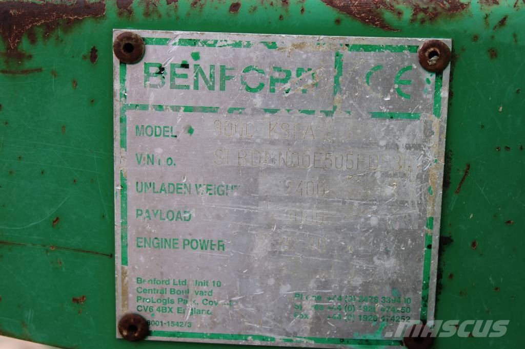 Benford 3000 عربات نقل قلابة للمواقع