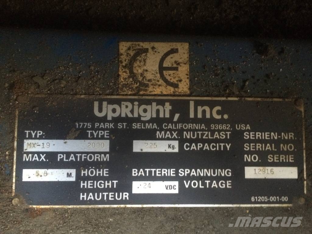UpRight MX19 V-2783 EO Personenaufzüge