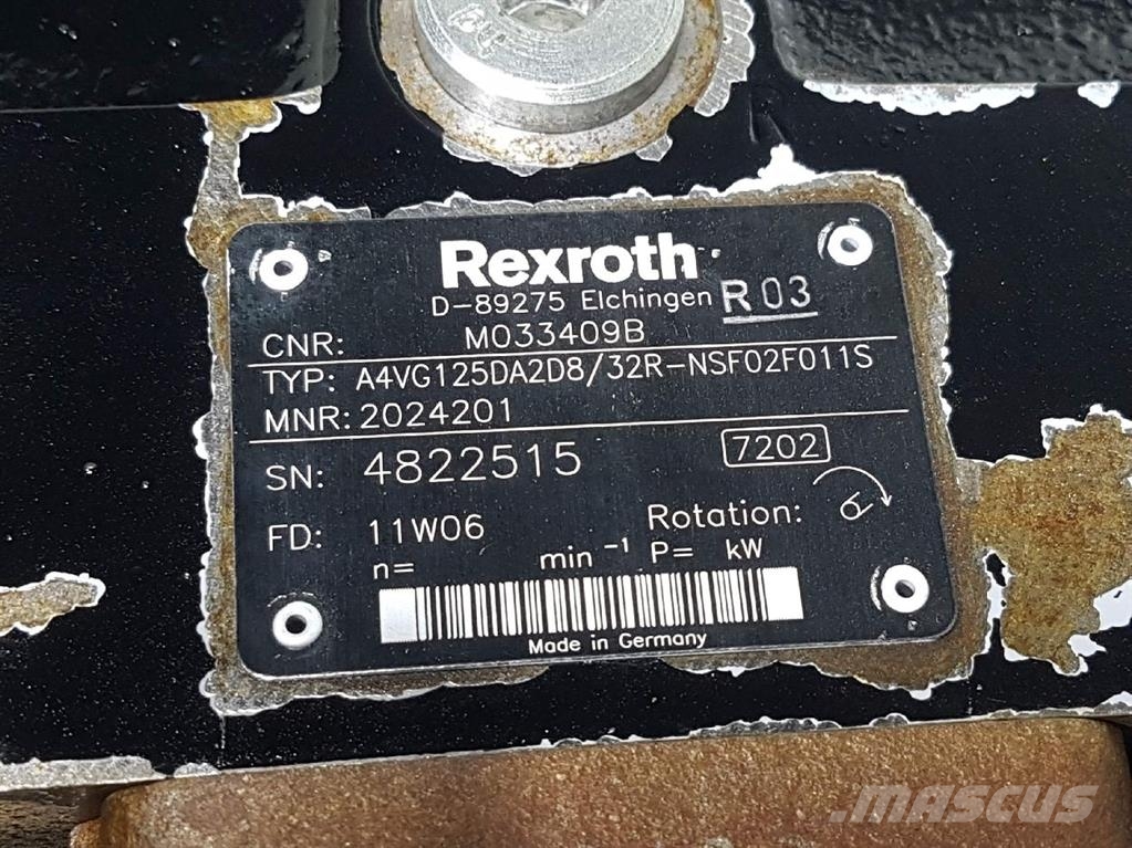 Rexroth A4VG125DA2D8/32R-M033409B / R902024201-Drive pump Hydraulika