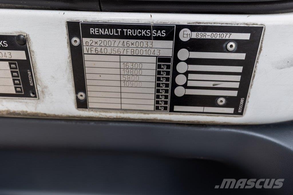 Renault D16.240 DXI Camiones de caja de lona