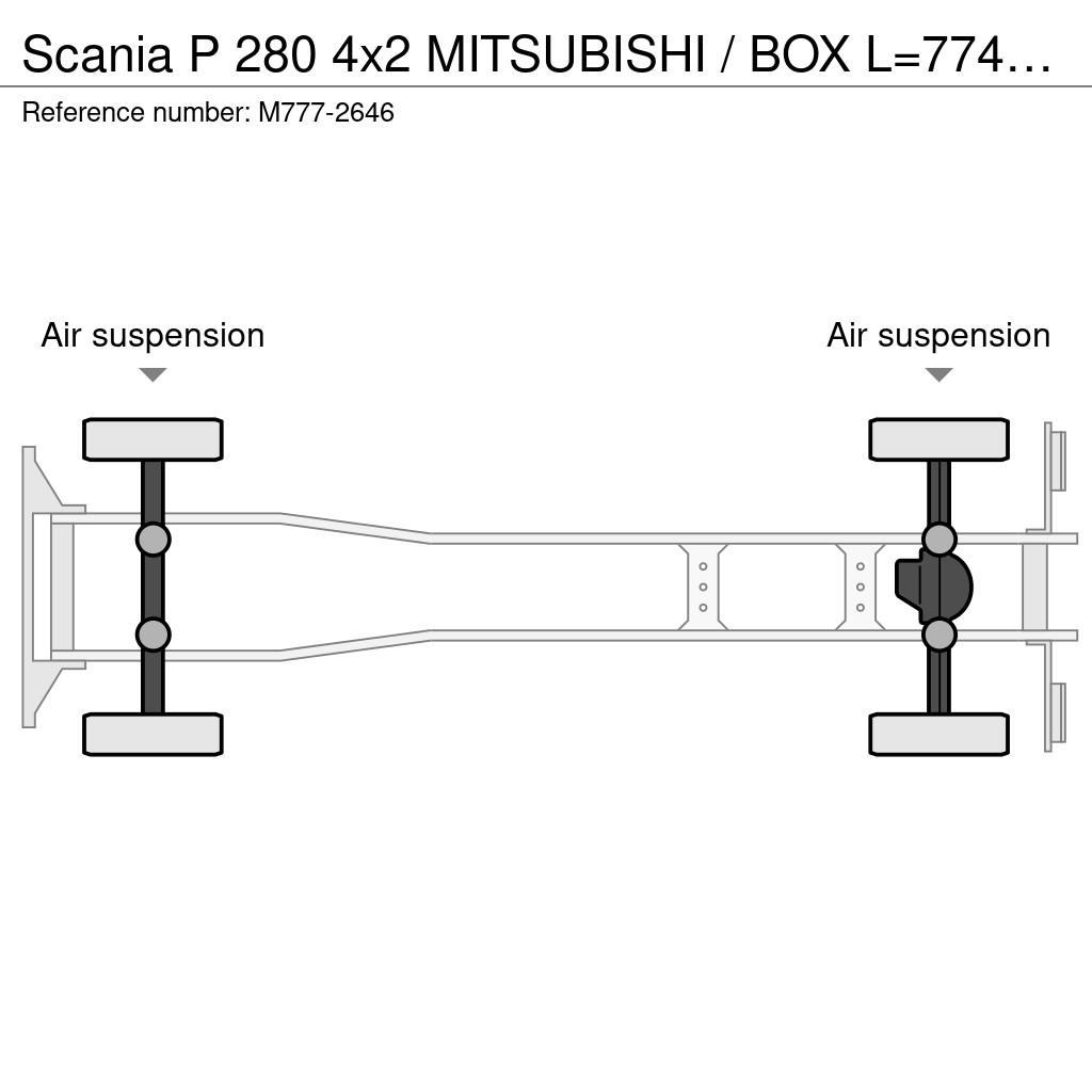 Scania P 280 4x2 MITSUBISHI / BOX L=7742 mm Kravas automašīnas - refrižeratori