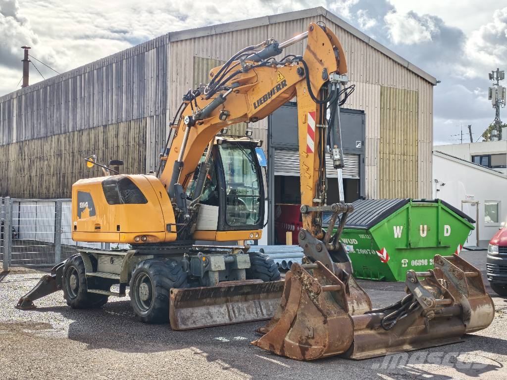 Liebherr A 914 Compact Litronic *4 Schaufeln + Gabel* Klima Excavadoras de ruedas