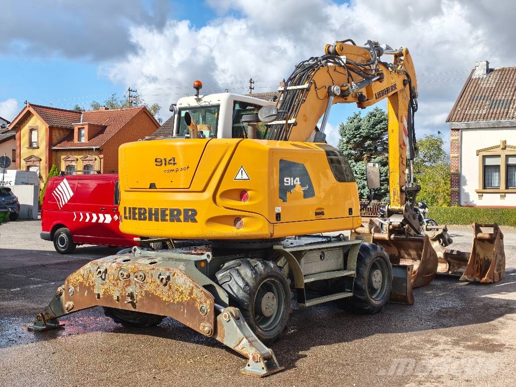 Liebherr A 914 Compact Litronic *4 Schaufeln + Gabel* Klima Excavadoras de ruedas