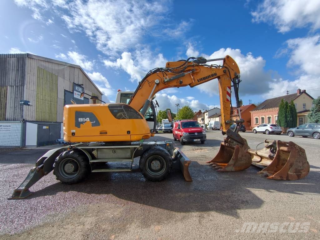 Liebherr A 914 Compact Litronic *4 Schaufeln + Gabel* Klima Excavadoras de ruedas