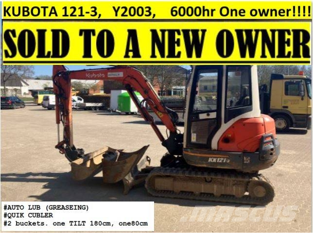 Kubota KX121-3 Mini Escavadoras <7t