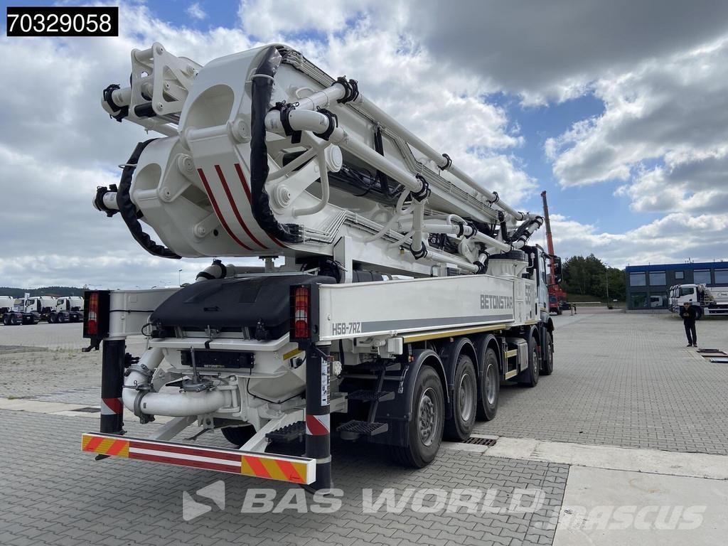 Mercedes-Benz Arocs 4458 Arocs 10X4 58mtr Betonstar H58-7RZ pump Lastbilar med betongpump
