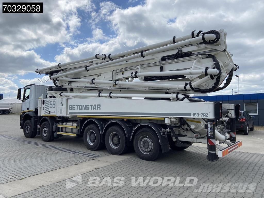 Mercedes-Benz Arocs 4458 Arocs 10X4 58mtr Betonstar H58-7RZ pump Lastbilar med betongpump