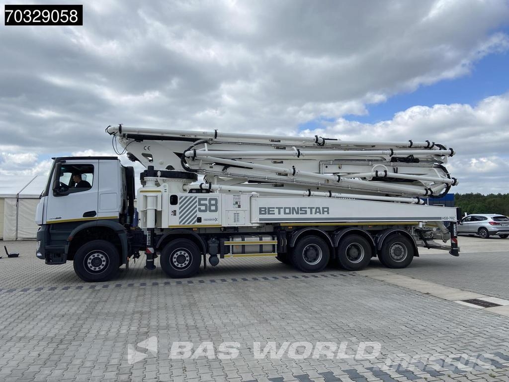 Mercedes-Benz Arocs 4458 Arocs 10X4 58mtr Betonstar H58-7RZ pump Lastbilar med betongpump