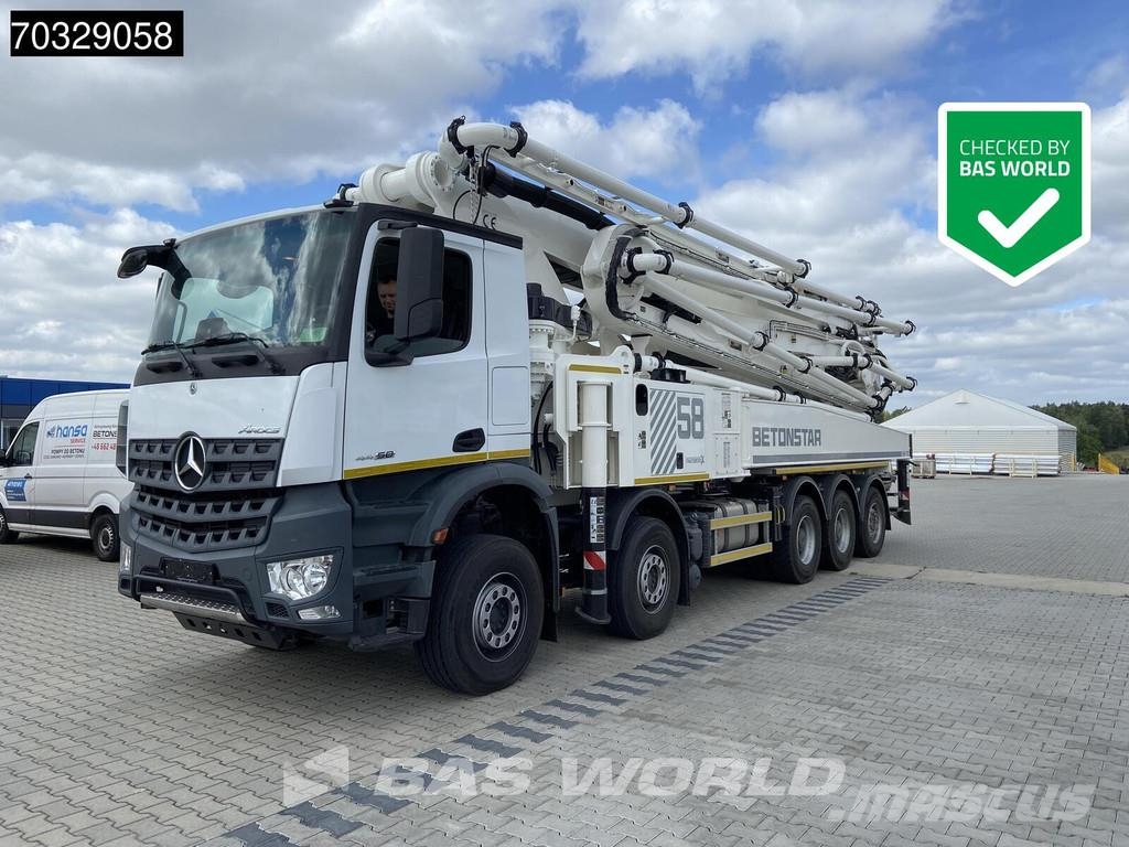 Mercedes-Benz Arocs 4458 Arocs 10X4 58mtr Betonstar H58-7RZ pump Lastbilar med betongpump