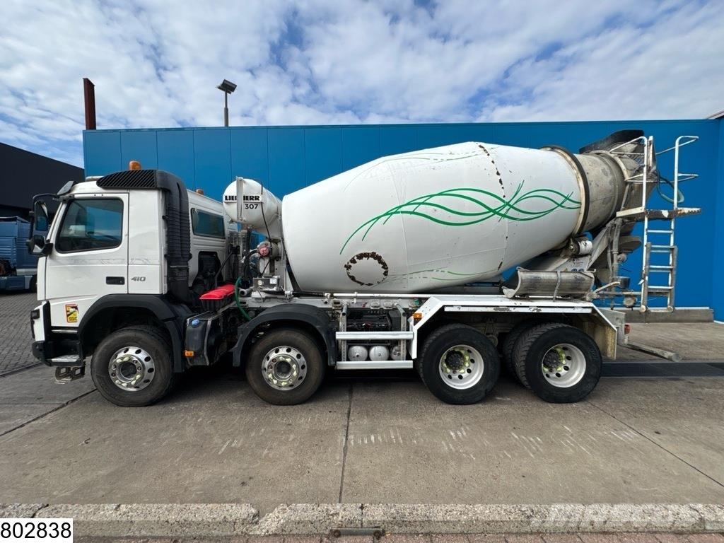 Volvo FMX 410 8x4, EURO 6, Liebherr 9m3, Camion malaxeur
