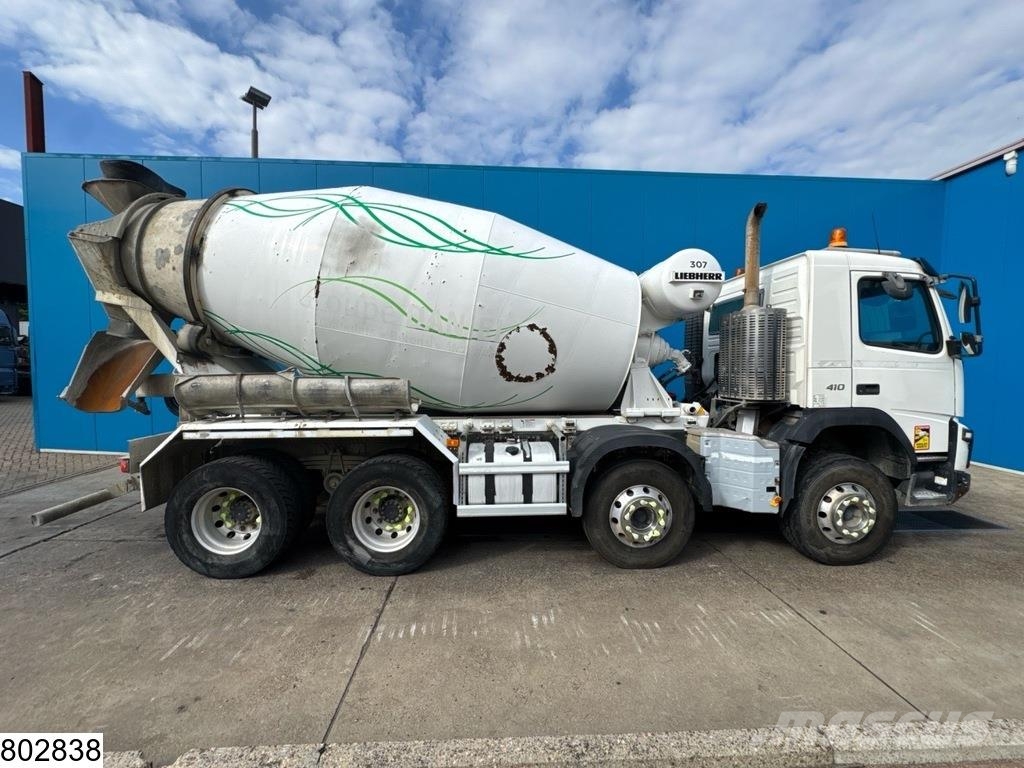 Volvo FMX 410 8x4, EURO 6, Liebherr 9m3, Camion malaxeur