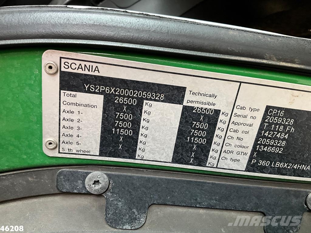 Scania P 360 Euro 6 Bekker LaGram 9m³ kolkenzuiger Ассенизаторские машины