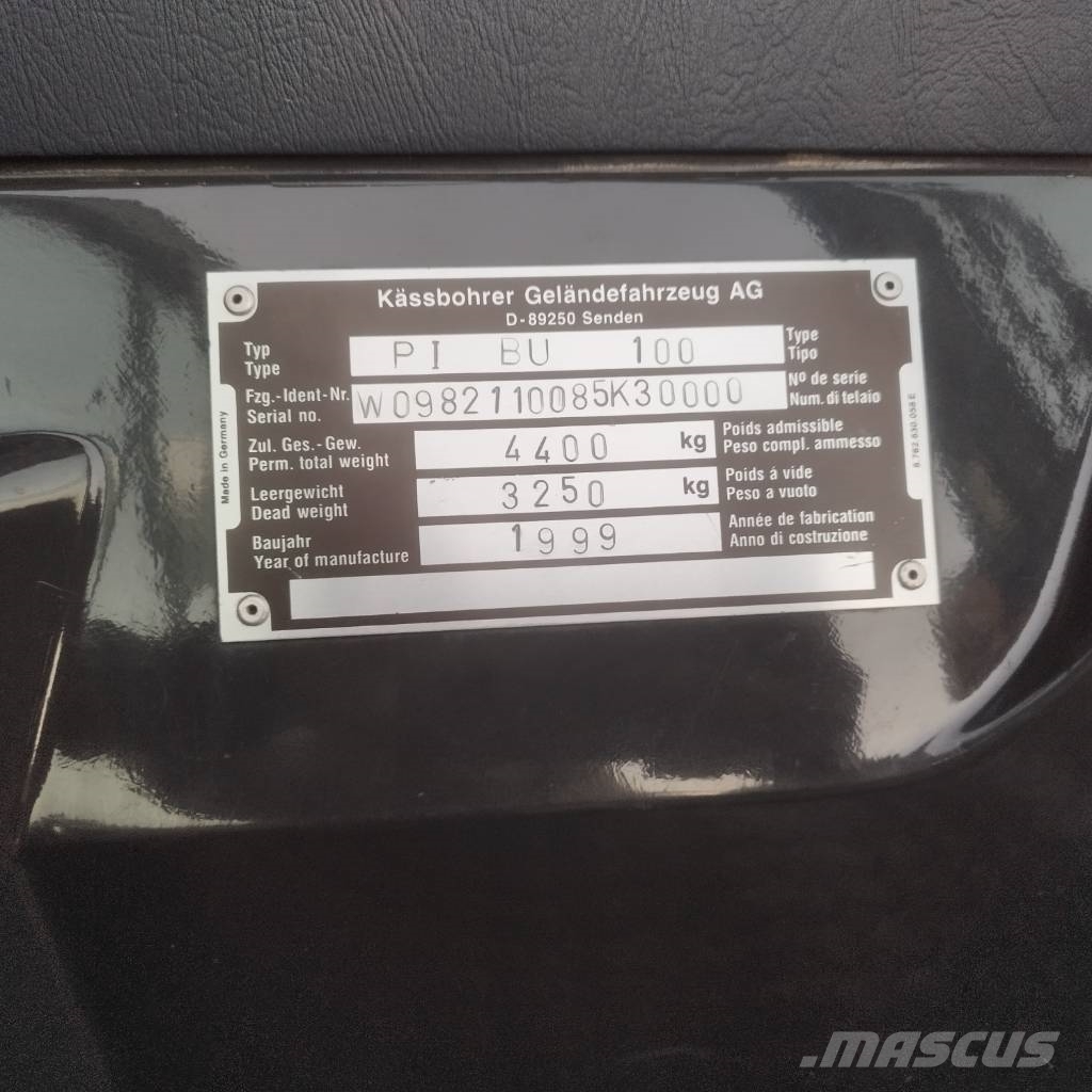 Kässbohrer Pistenbully PB 100 토양관리 장비 - 기타