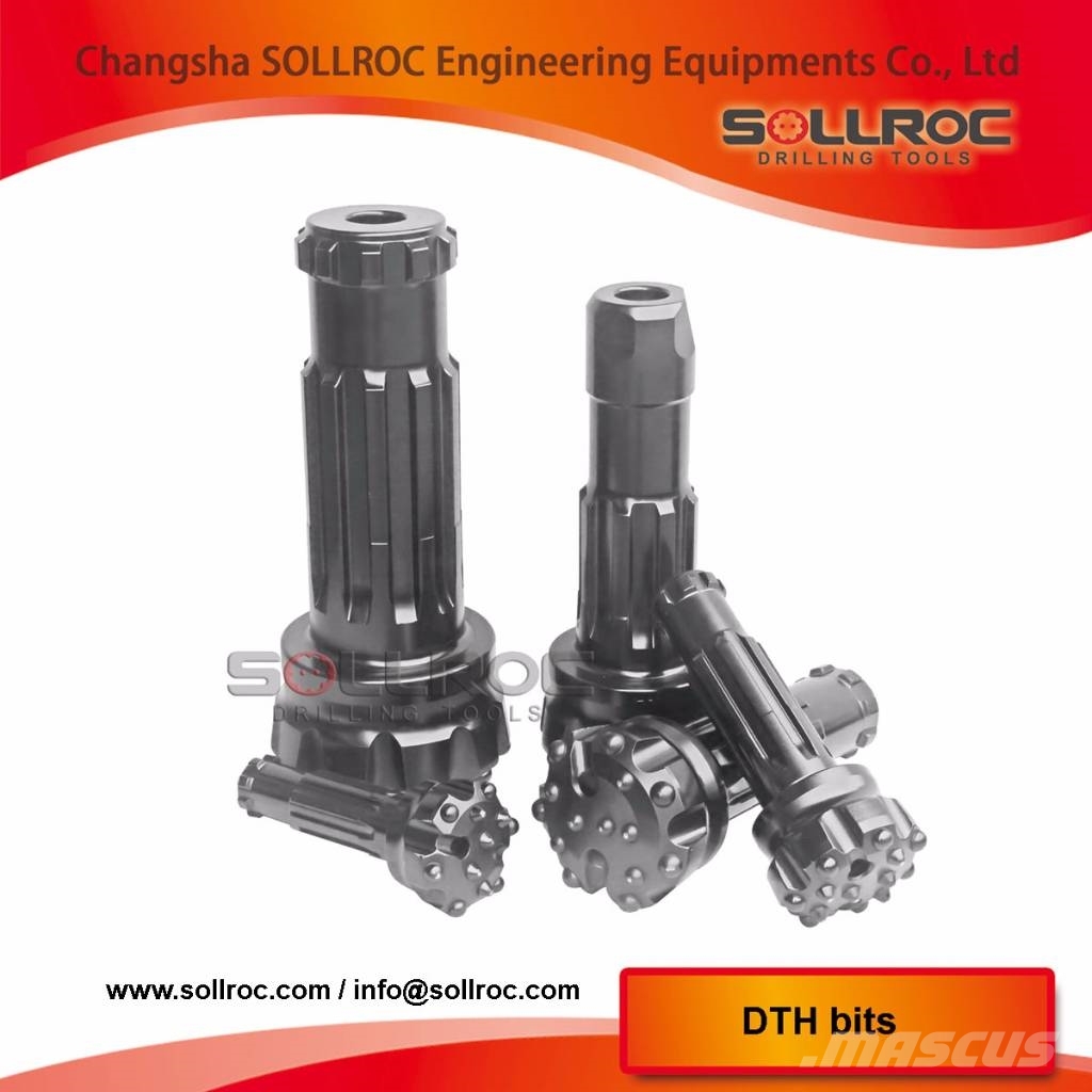 Sollroc DTH bits DHD340, M40, QL40, COP44, SD4 Комплектуючі і запасні частини для бурових установок