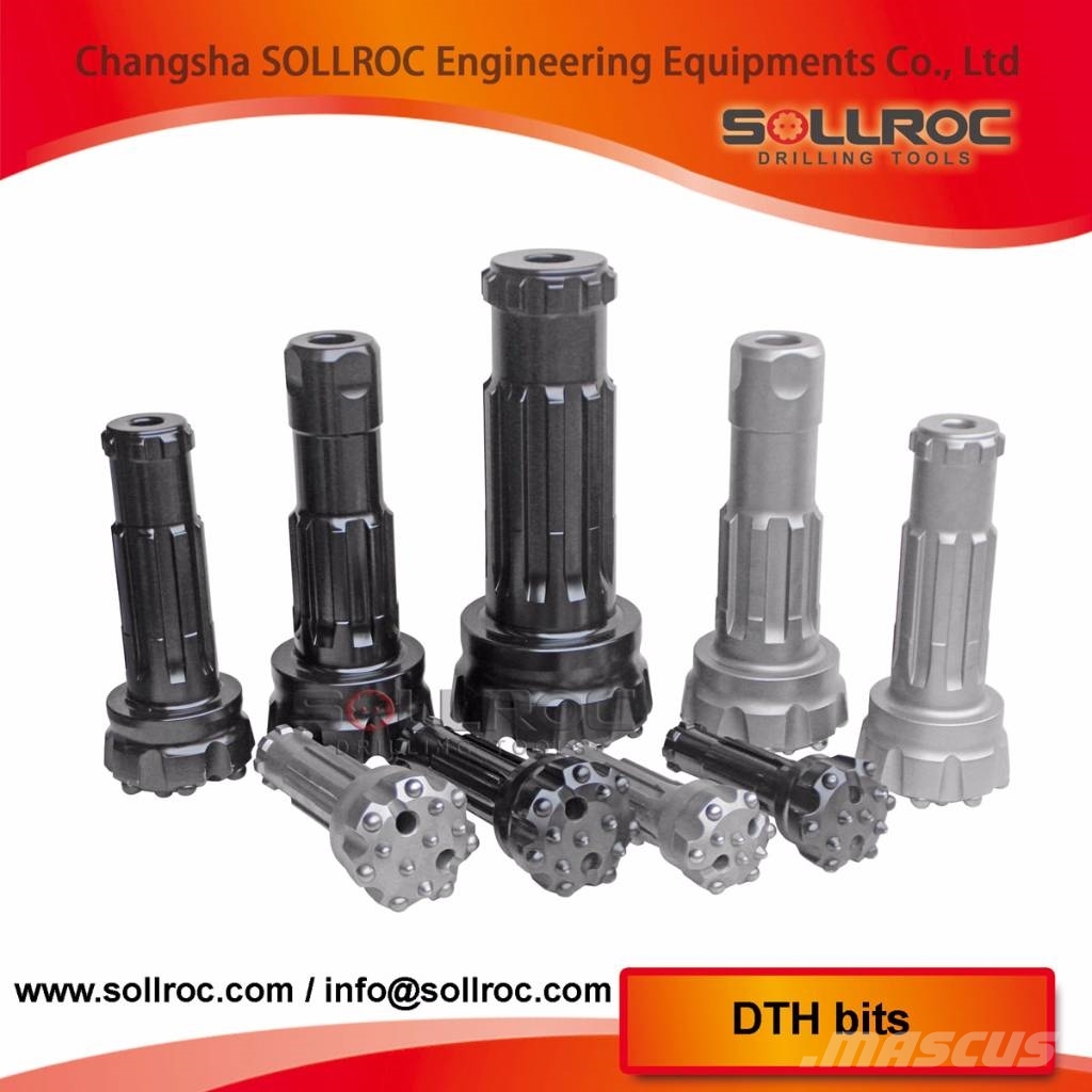 Sollroc DTH bits DHD340, M40, QL40, COP44, SD4 Комплектуючі і запасні частини для бурових установок