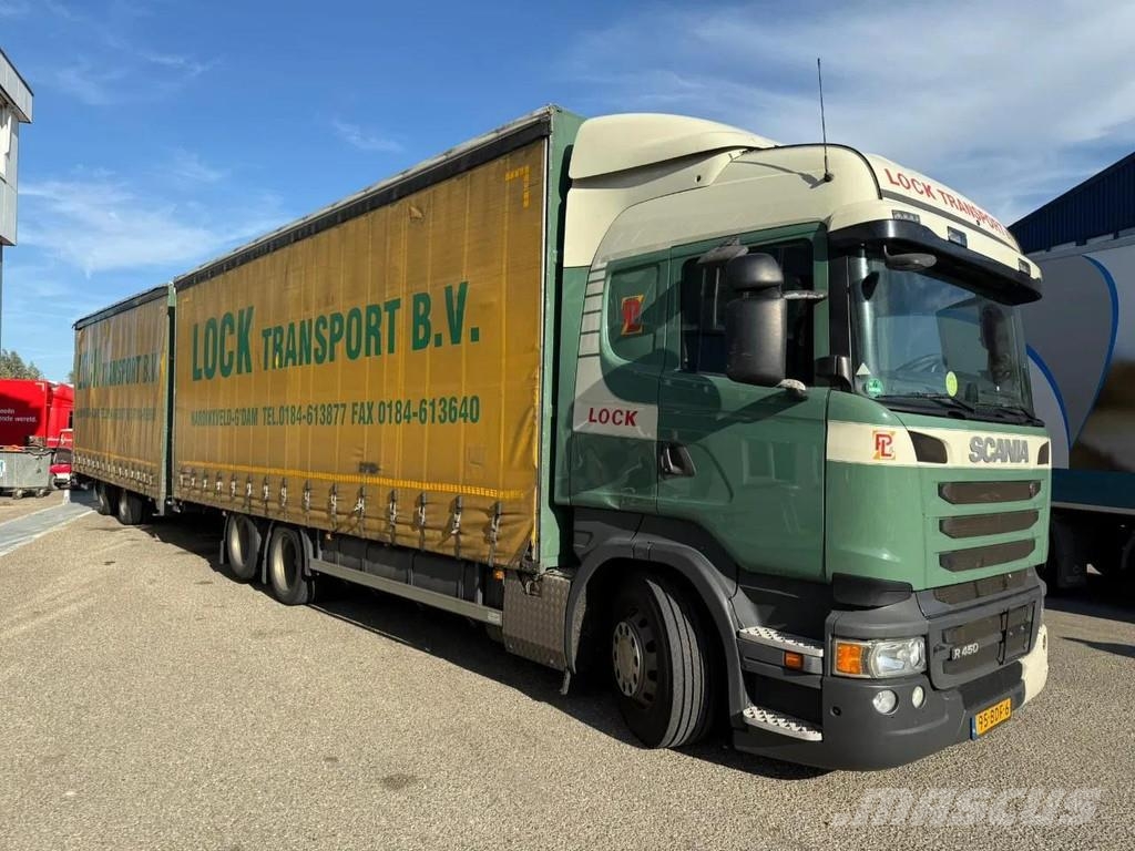 Scania R450 6X2 + DRACO AANHANGER 2010  TUV TILL 17-08-20 Camiones de caja de lona