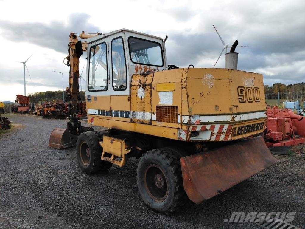 Liebherr A 900 + Greifer | Chwytak Excavadoras de ruedas