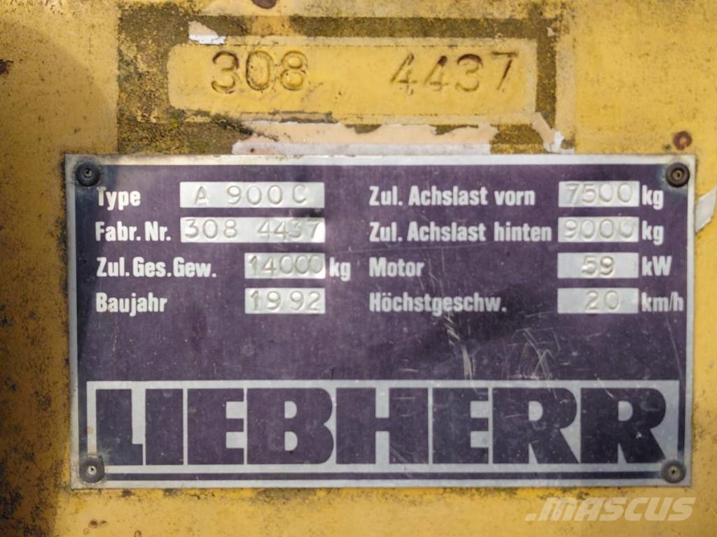 Liebherr A 900 + Greifer | Chwytak Excavadoras de ruedas