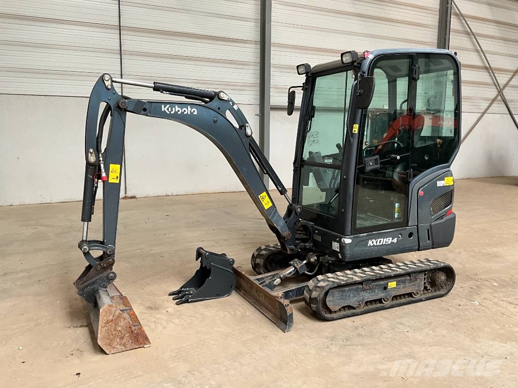 Kubota KX 019-4 Mini ekskavatörler, 7 tona dek
