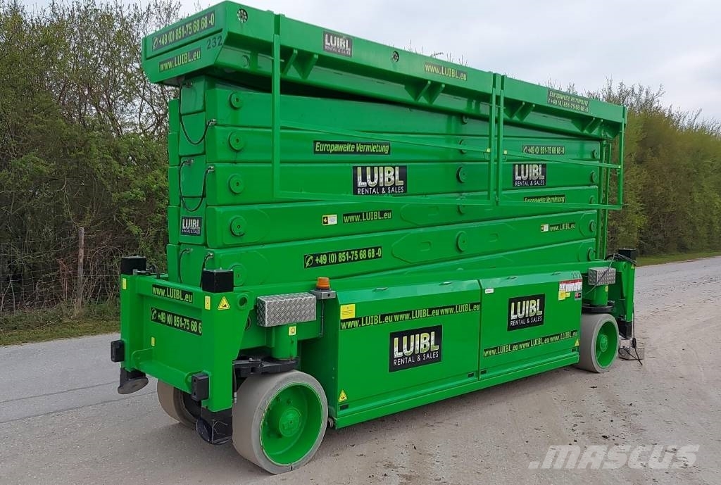 HAB S 320-12 E4WDS AC,32m high level rack scissor lift Žirkliniai keltuvai