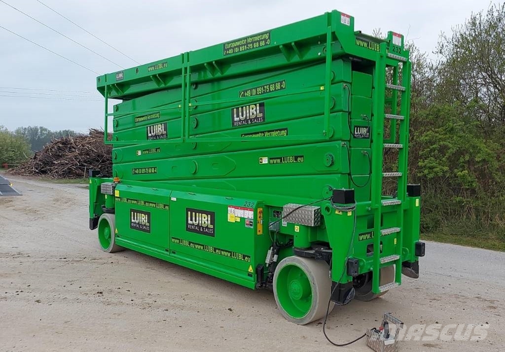 HAB S 320-12 E4WDS AC,32m high level rack scissor lift Žirkliniai keltuvai