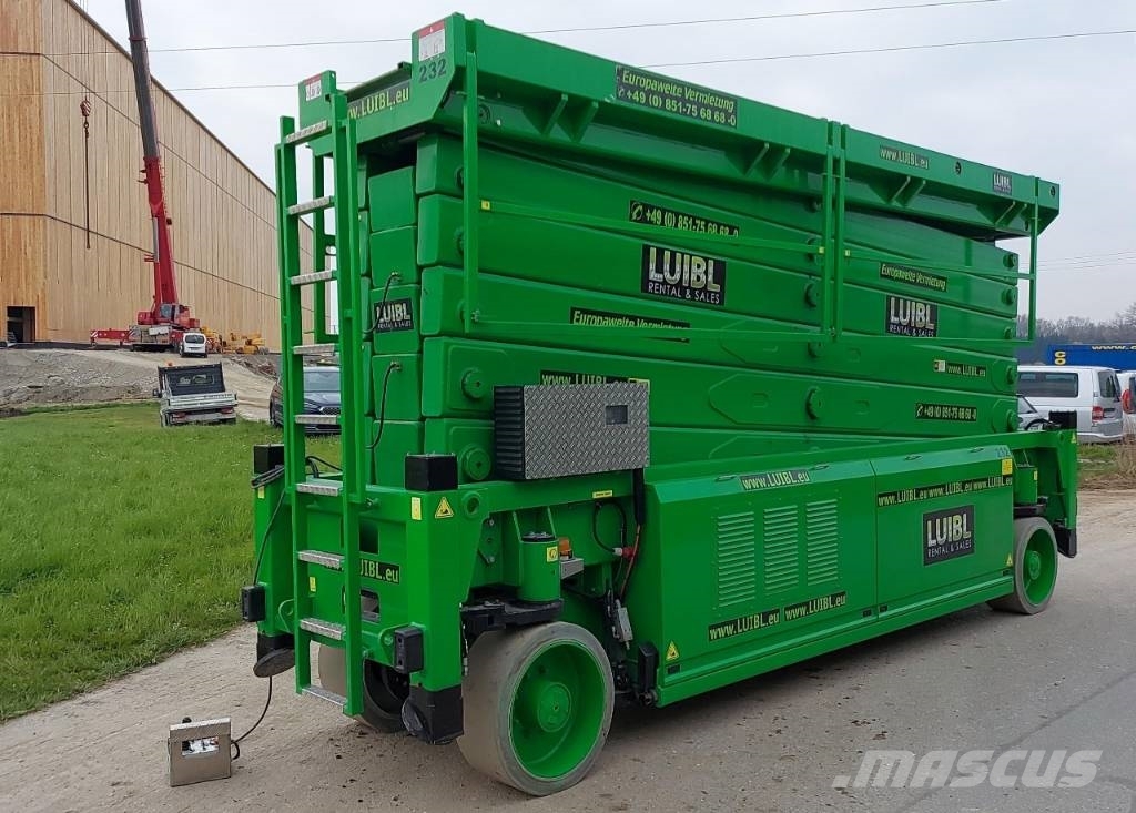HAB S 320-12 E4WDS AC,32m high level rack scissor lift Žirkliniai keltuvai